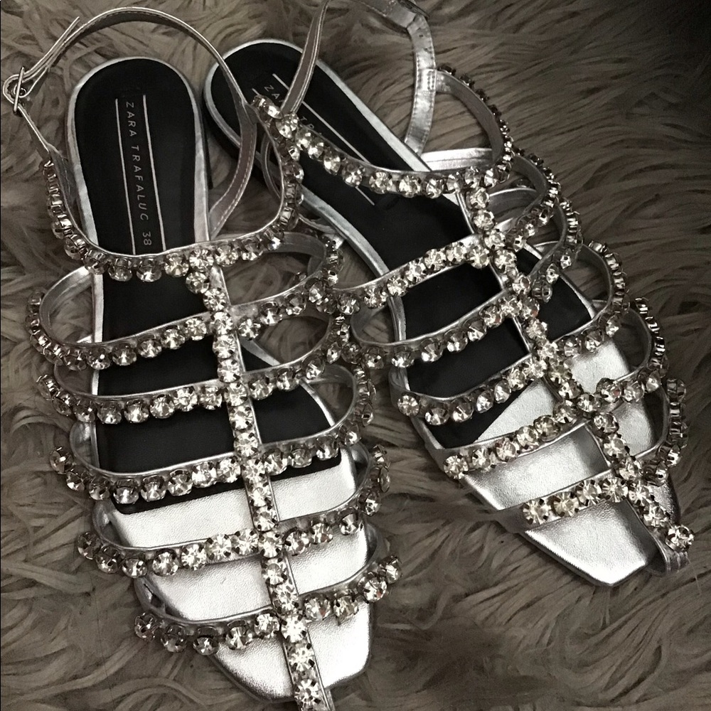 Bejeweled Zara sandals
